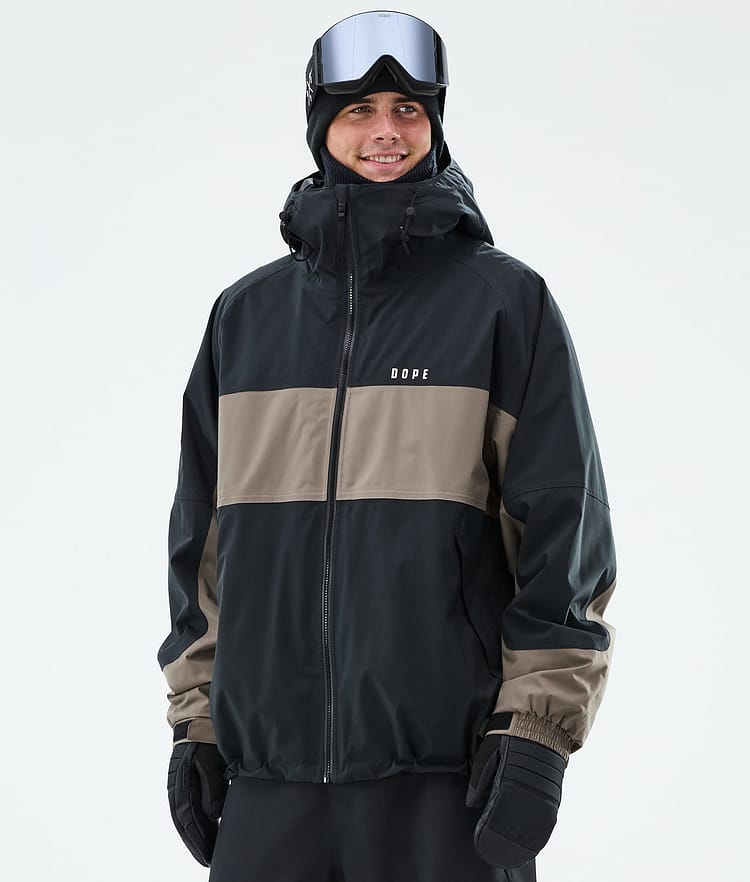 Spartan Ski jas Heren Stripe Black/Walnut, Afbeelding 1 van 8