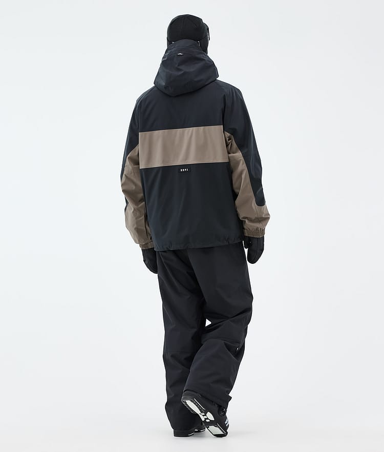 Spartan Skijacke Herren Stripe Black/Walnut, Bild 4 von 8