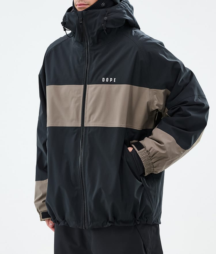 Spartan Skijacke Herren Stripe Black/Walnut, Bild 7 von 8