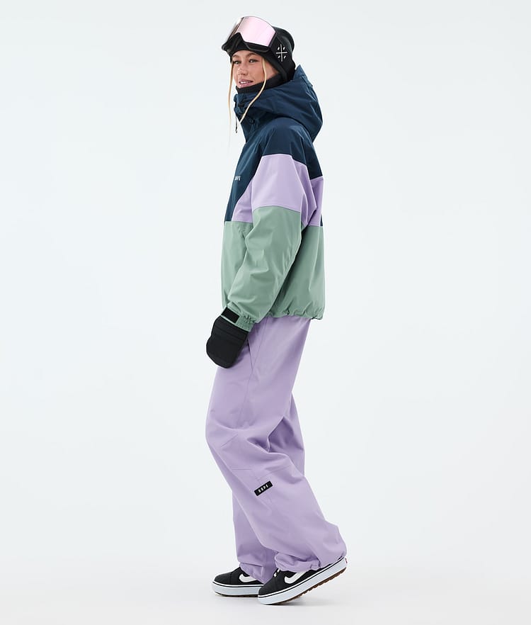 Spartan W Snowboard Jacket Women Sport Dark Blue/Faded Violet/Faded Green, Image 3 of 8