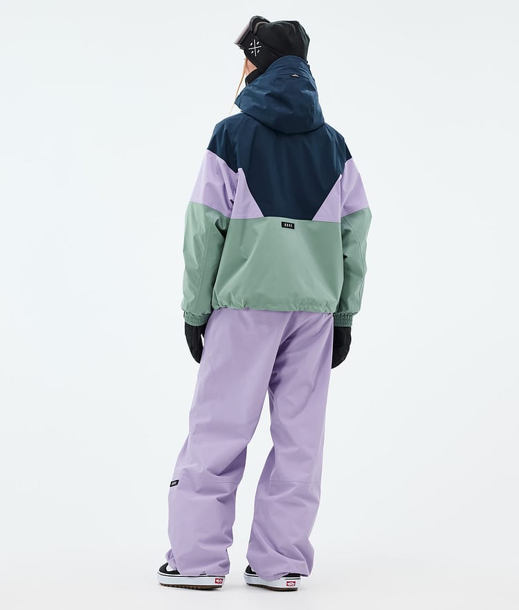 Spartan W Snowboard Jacket Women Sport Dark Blue/Faded Violet/Faded Green, Image 4 of 8