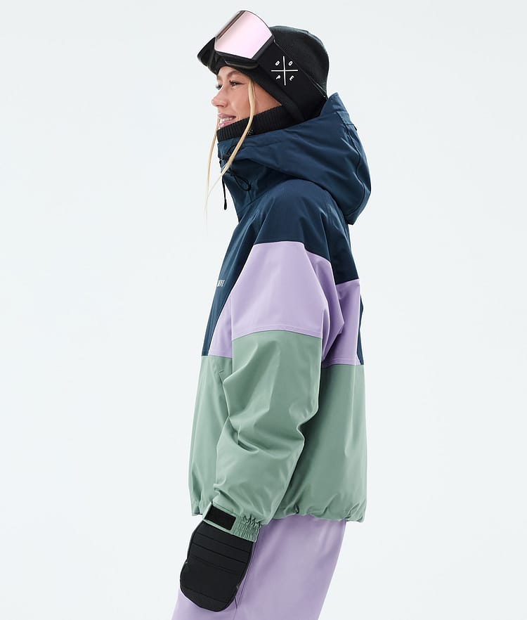 Spartan W Manteau Ski Femme Sport Dark Blue/Faded Violet/Faded Green, Image 5 sur 8
