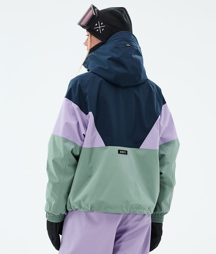 Spartan W Manteau Ski Femme Sport Dark Blue/Faded Violet/Faded Green, Image 6 sur 8