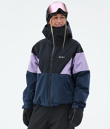 Spartan W Snowboard Jacket Women Sport Black/Faded Violet/Dark Blue