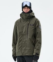 Dope Blizzard Full Zip Bunda na Snowboard Pánské Olive Green