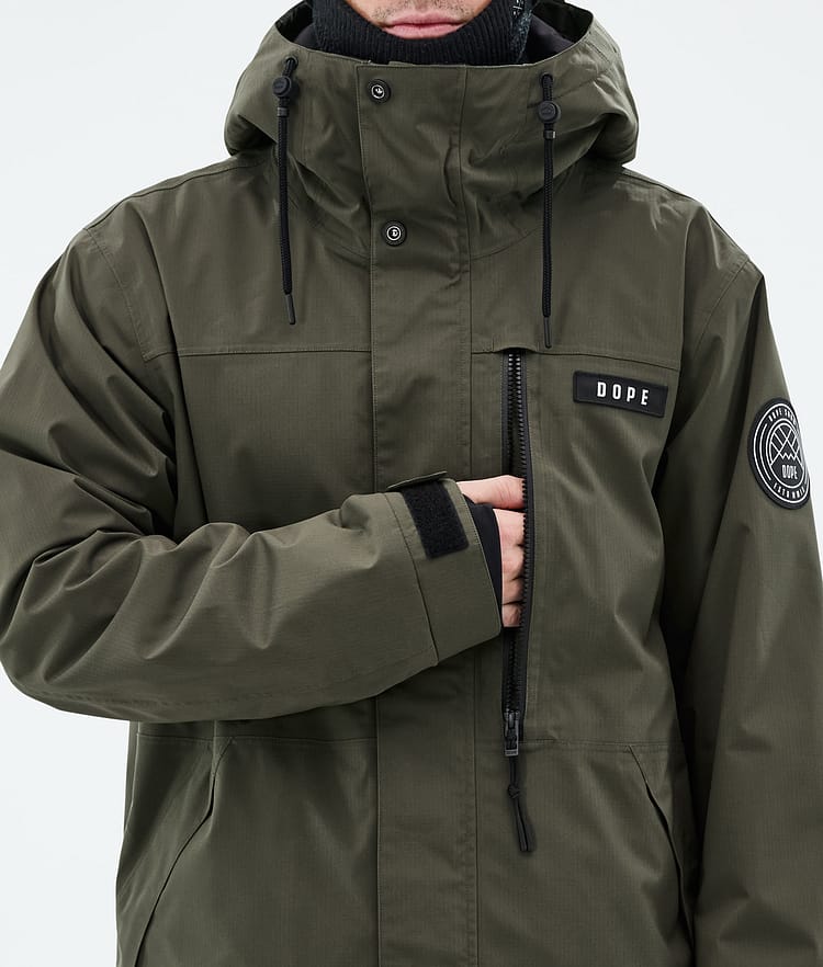 Blizzard Full Zip Ski Jacket Men Olive Green, Image 8 of 9