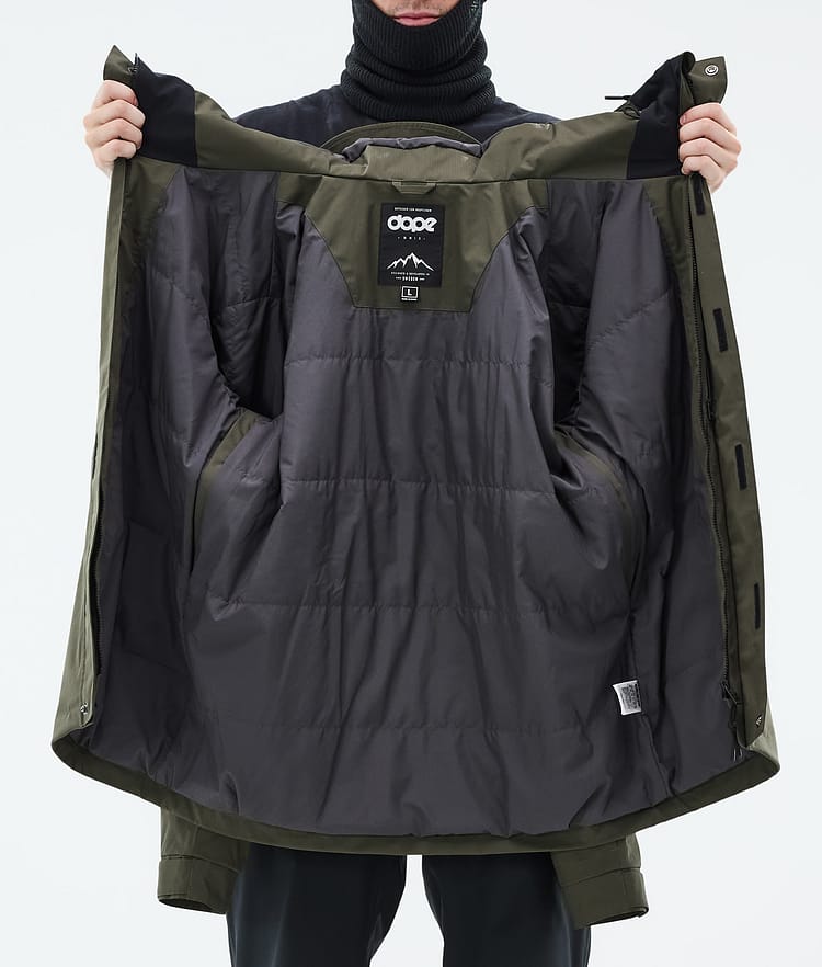 Blizzard Full Zip Veste Snowboard Homme Olive Green, Image 9 sur 9