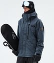 Dope Blizzard Full Zip Snowboardjacka Herr Metal Blue