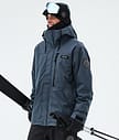 Dope Blizzard Full Zip Ski Jacket Men Metal Blue