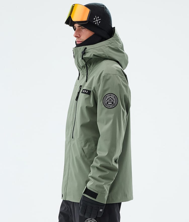 Blizzard Full Zip Snowboardjacka Herr Moss Green, Image 5 of 9