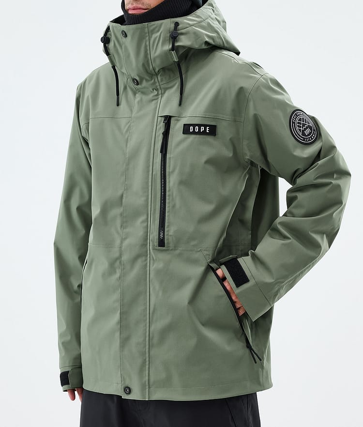 Blizzard Full Zip Ski Jacket Men Moss Green, Image 7 of 9