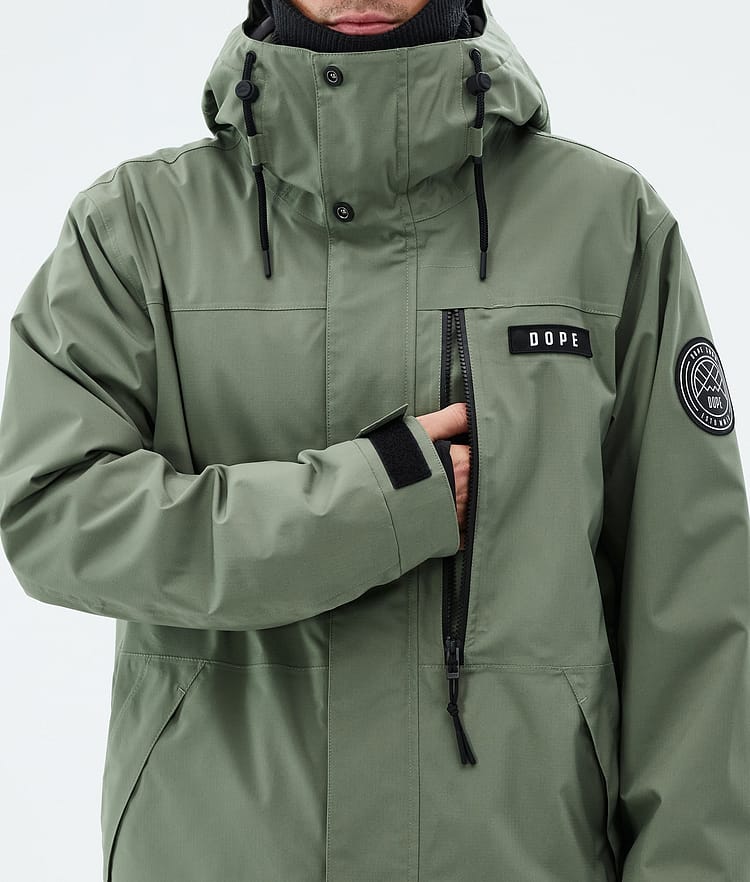 Blizzard Full Zip Snowboardjacka Herr Moss Green, Image 8 of 9