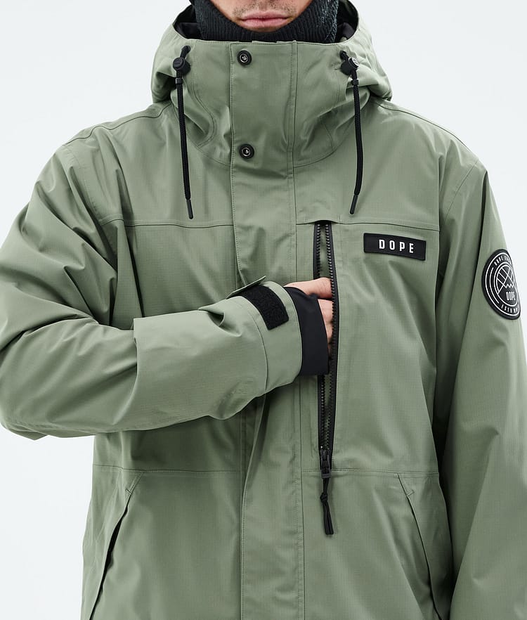 Blizzard Full Zip Snowboard Jacket Men Moss Green, Image 8 of 9