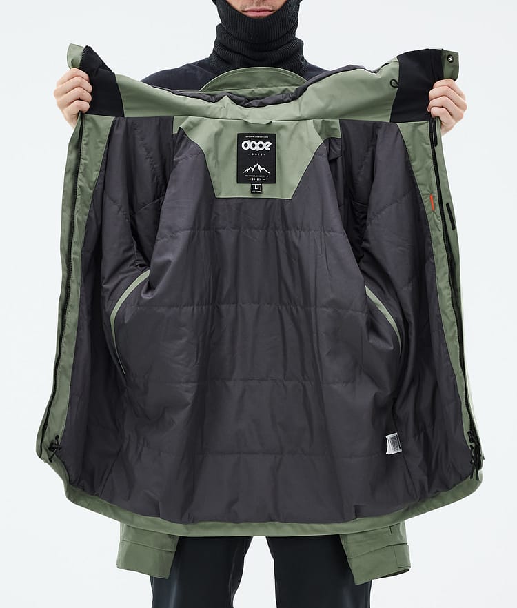 Blizzard Full Zip Snowboard Jacket Men Moss Green, Image 9 of 9