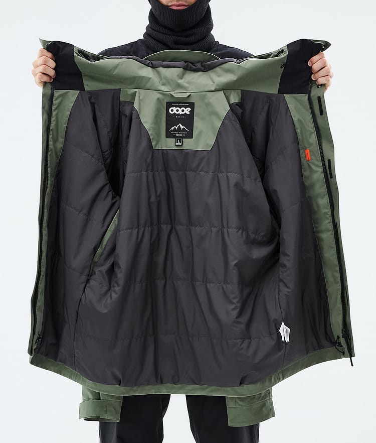 Blizzard Full Zip Snowboardjacka Herr Moss Green, Image 9 of 9