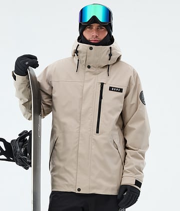 Blizzard Full Zip Snowboard Jacket Men Sand
