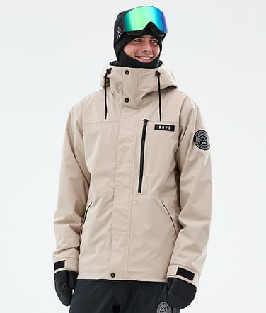 Blizzard Full Zip Snowboard Jacket Men Sand