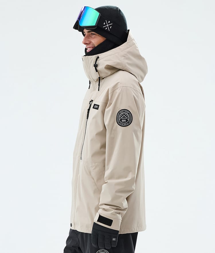 Blizzard Full Zip Snowboard Jacket Men Sand, Image 5 of 9