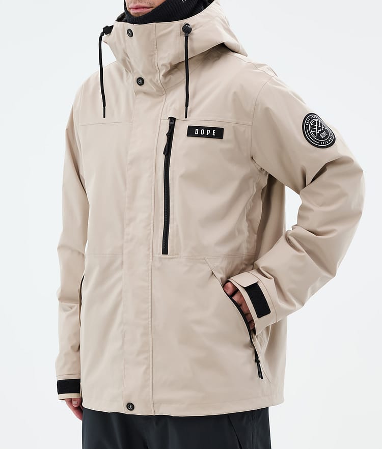 Blizzard Full Zip Snowboard Jacket Men Sand, Image 7 of 9