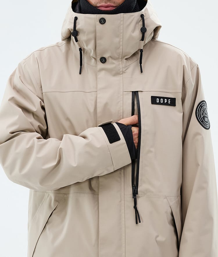 Blizzard Full Zip Ski Jacket Men Sand, Image 8 of 9