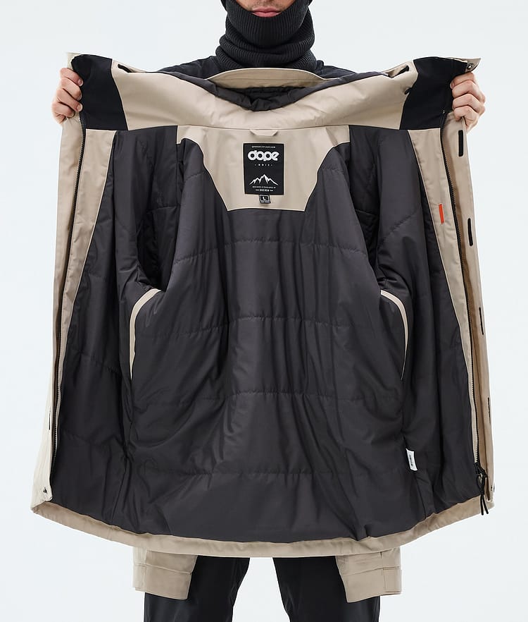 Blizzard Full Zip Snowboard Jacket Men Sand, Image 9 of 9