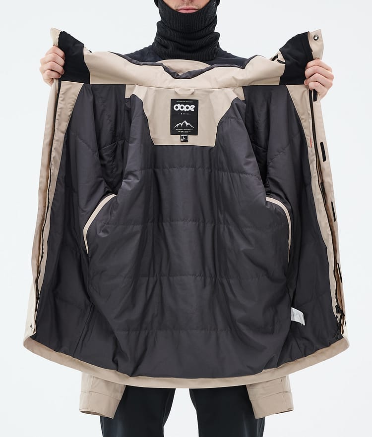 Blizzard Full Zip Snowboard Jacket Men Sand, Image 9 of 9