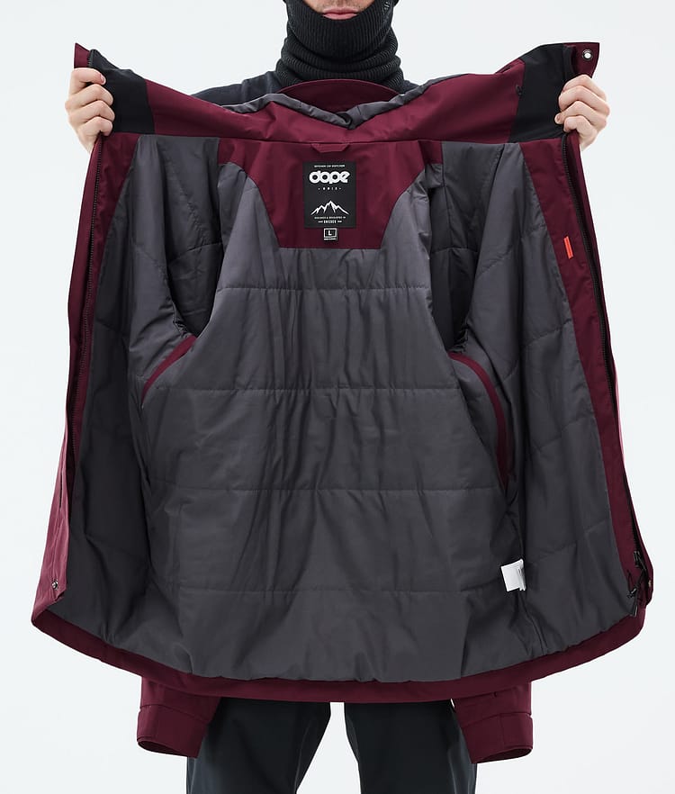 Blizzard Full Zip Veste Snowboard Homme Burgundy, Image 10 sur 10