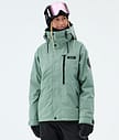 Dope Blizzard W Full Zip Snowboard Jacket Women Faded Green