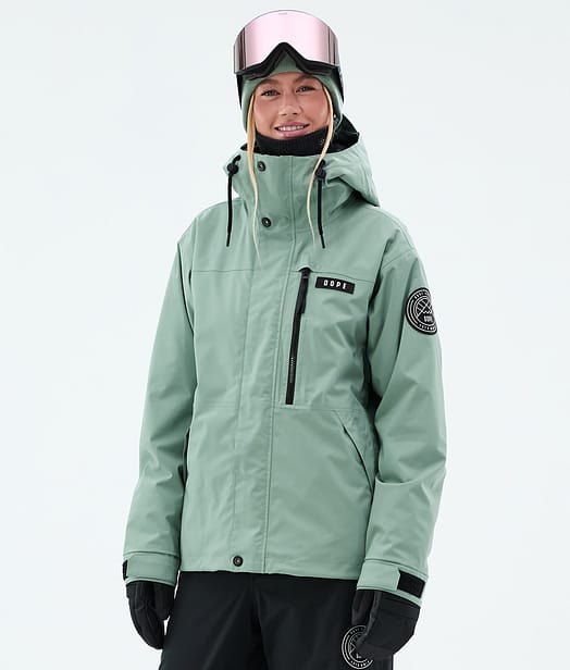 Blizzard W Full Zip Snowboard Jacket Women Faded Green