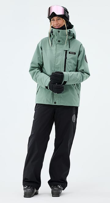 Blizzard W Full Zip Ski Outfit Women Faded Green/Black