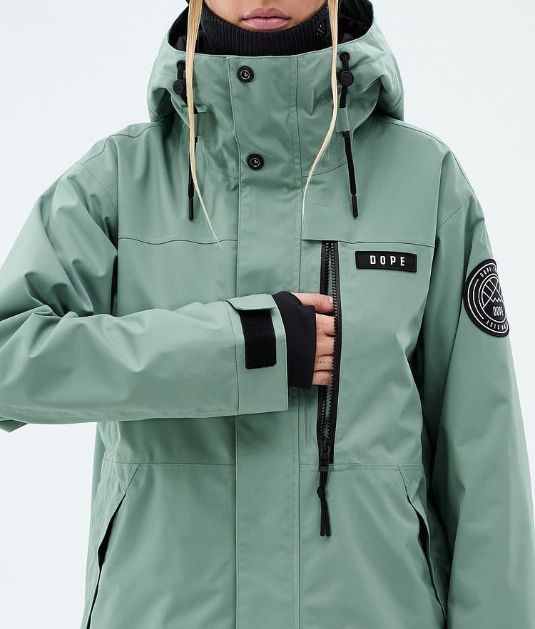 Blizzard W Full Zip Snowboardjacke Damen Faded Green, Image 8 of 9