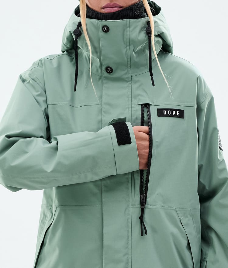 Blizzard W Full Zip Veste Snowboard Femme Faded Green, Image 8 sur 9
