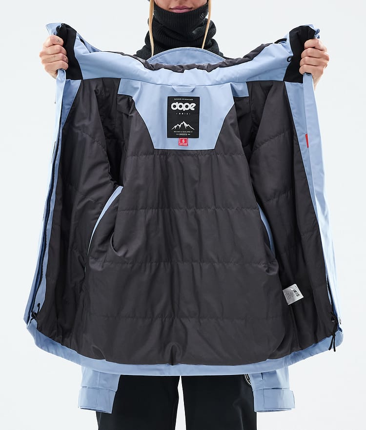 Blizzard W Full Zip Veste Snowboard Femme Light Blue, Image 9 sur 9