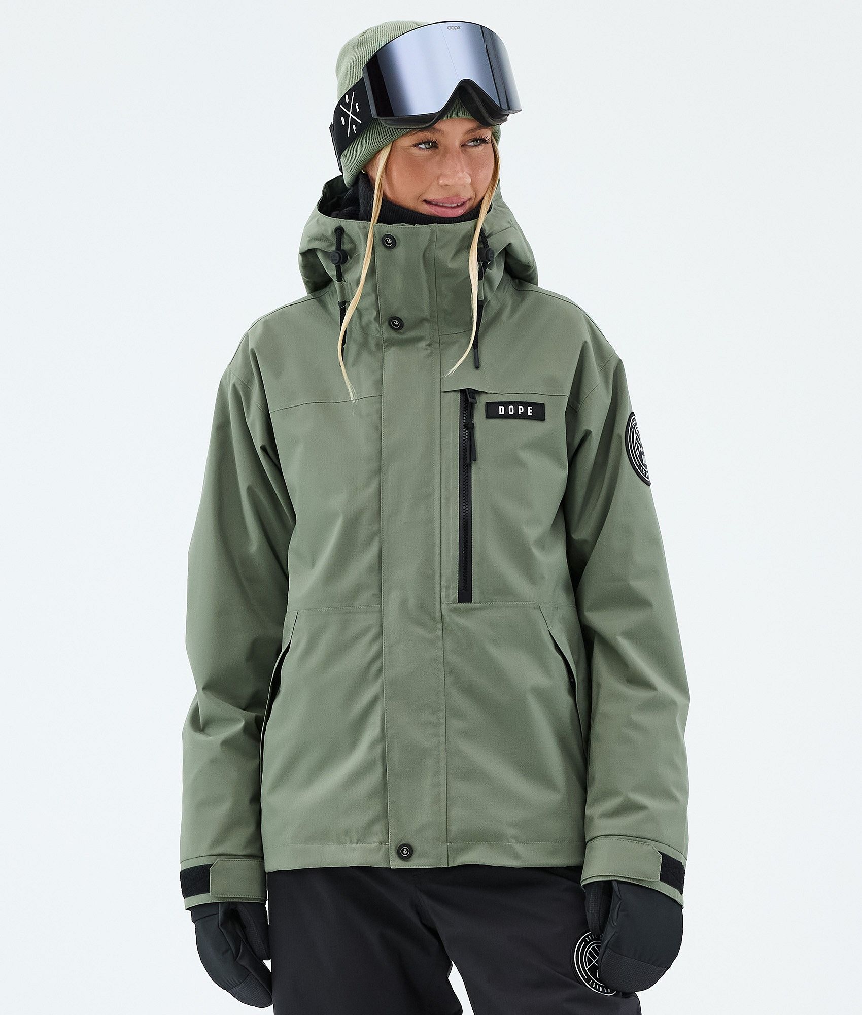 Dope Blizzard W Full Zip Ski Jacket Women Moss Green | Dopesnow.com
