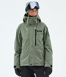 Dope Blizzard W Full Zip Bunda na Snowboard Dámské Moss Green
