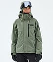 Dope Blizzard W Full Zip Snowboard Jacket Women Moss Green