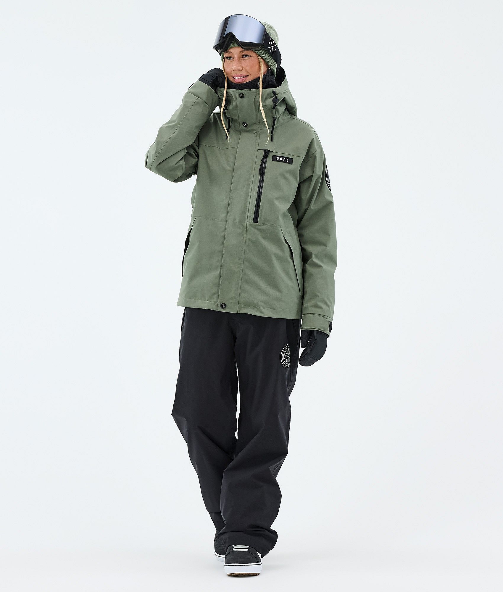 激安美品【新品未使用】VESP スノーボードウェア ダークグリーン Dope Blizzard W Full Zip/Blizzard W スノーボードウェアセット
