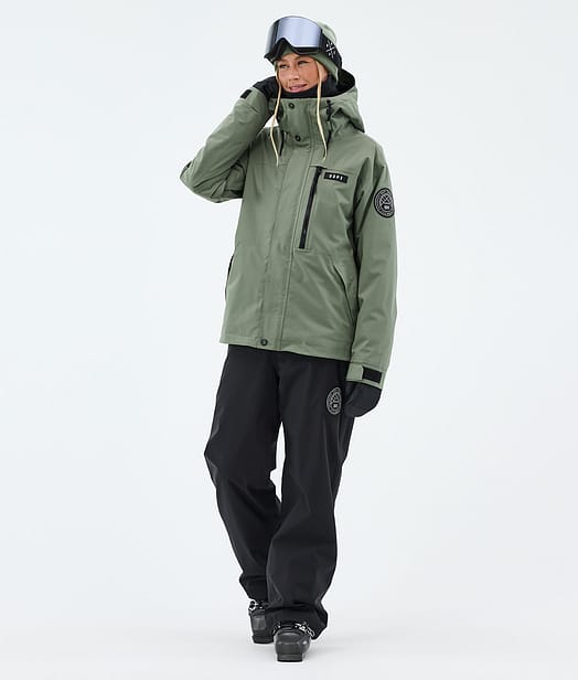 Blizzard W Full Zip Ski Outfit Moss Green