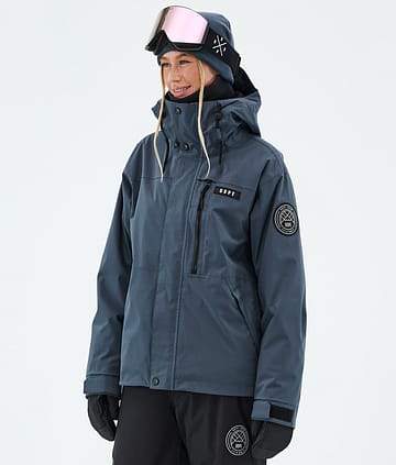 Blizzard W Full Zip Snowboard Jacket Women Metal Blue