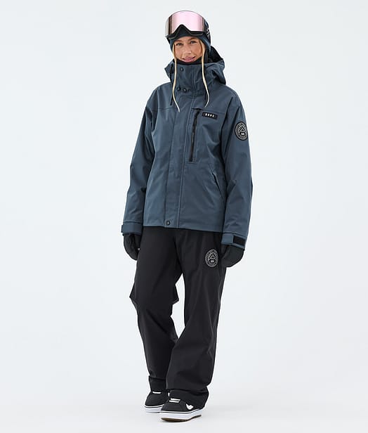 Blizzard W Full Zip Snowboard Outfit Metal Blue/Black