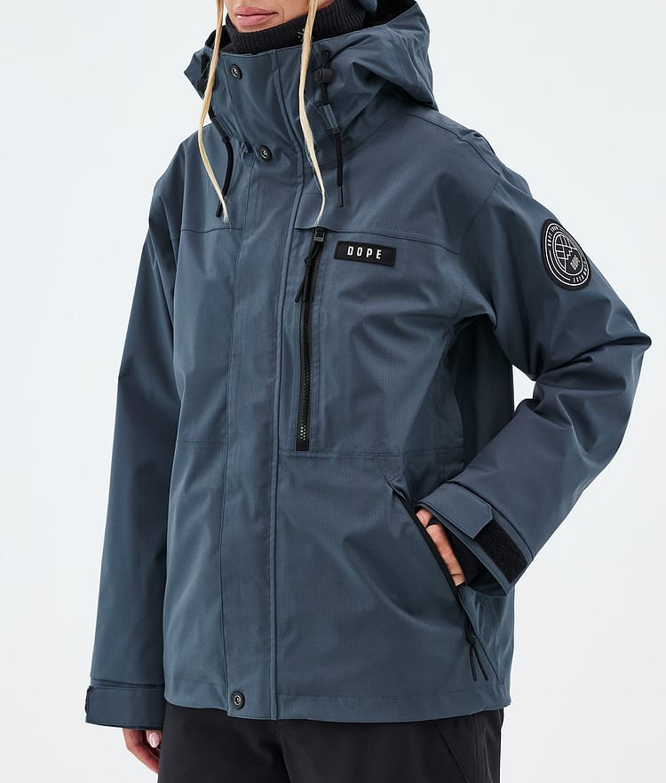 Blizzard W Full Zip Snowboard Jacket Women Metal Blue, Image 7 of 9