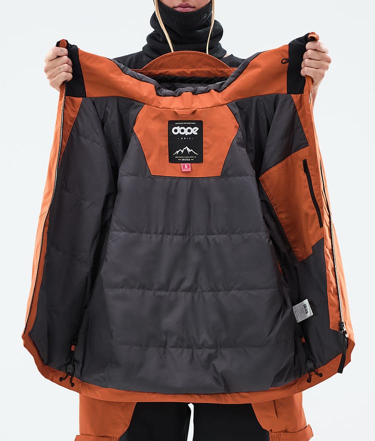 Spartan W Snowboardjakke Dame Burned Orange, Billede 8 af 8