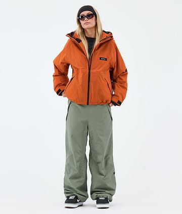 Spartan W Outfit Snowboard Femme Burned Orange/Moss Green