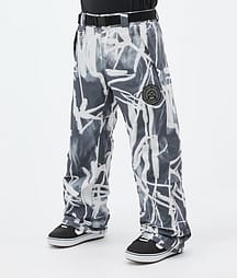 Dope Blizzard Spodnie Snowboardowe Mężczyźni Scribble Black