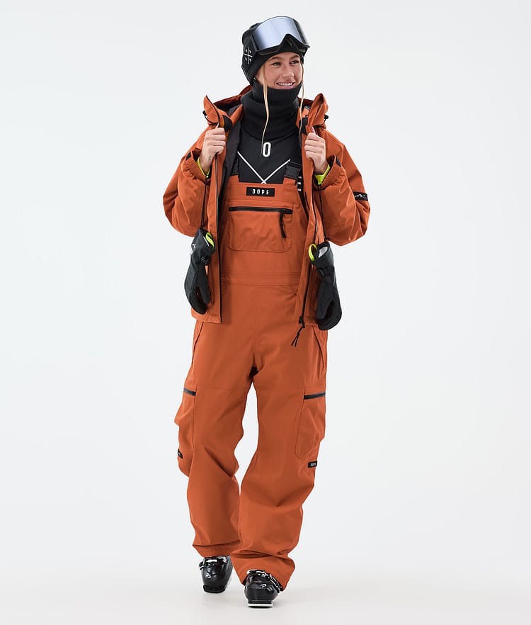 Vertex W Ski Pants Women Burned Orange, Image 2 of 7