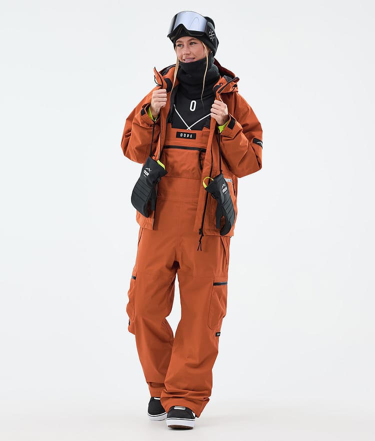 Vertex W Pantalon de Snowboard Femme Burned Orange, Image 2 sur 7