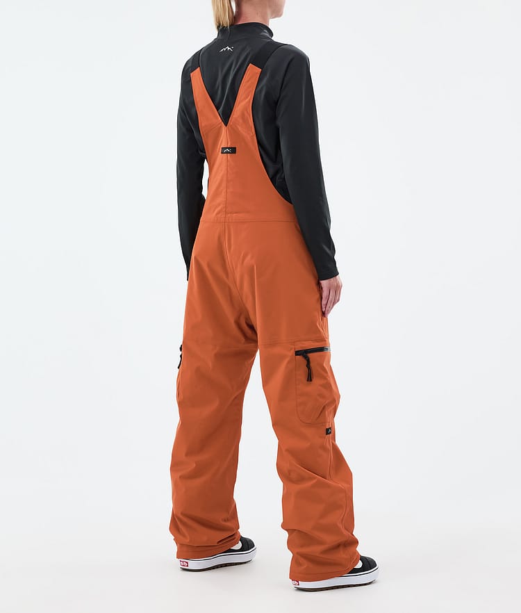 Vertex W Pantalon de Snowboard Femme Burned Orange, Image 4 sur 7