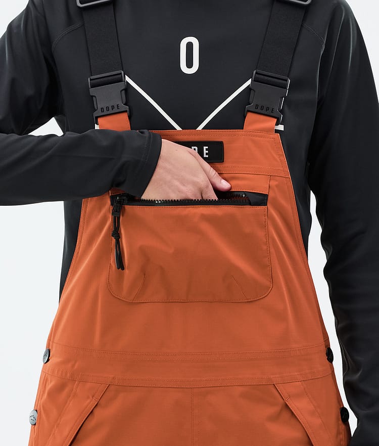 Vertex W Pantalon de Snowboard Femme Burned Orange, Image 6 sur 7