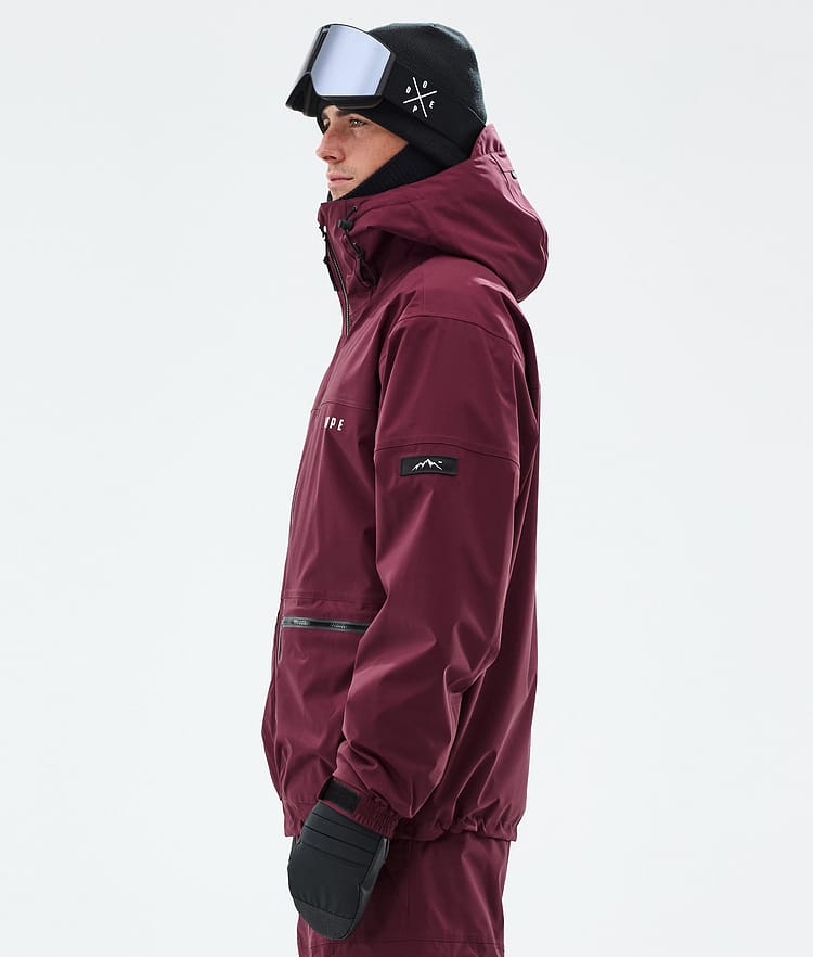 Vertex Veste Snowboard Homme Burgundy, Image 5 sur 8