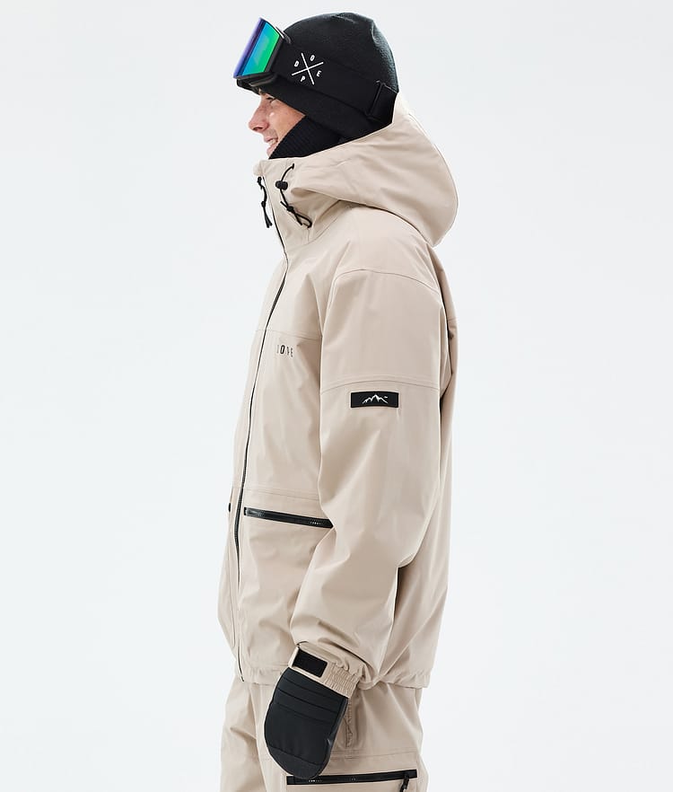 Vertex Snowboard Jacket Men Sand, Image 5 of 8